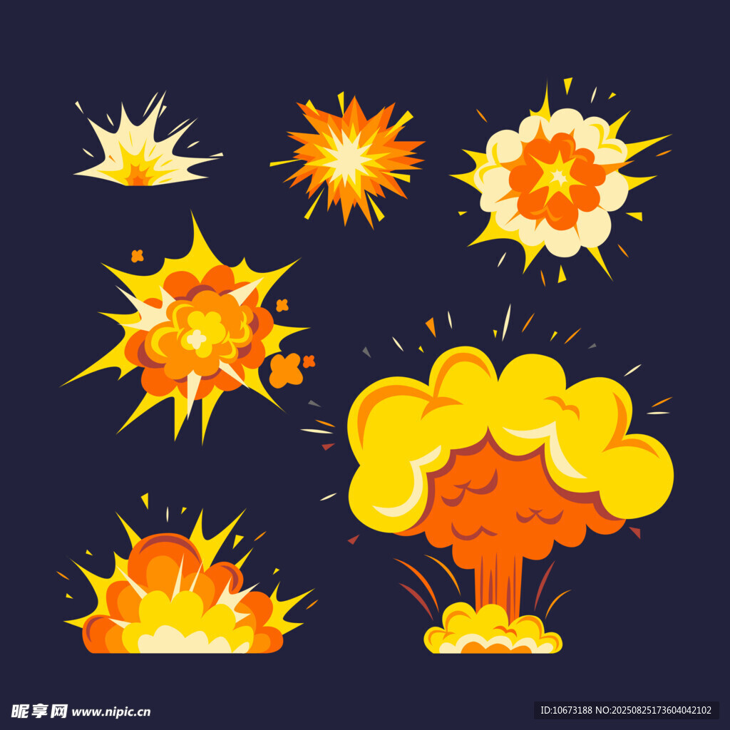 爆炸特效图案集合