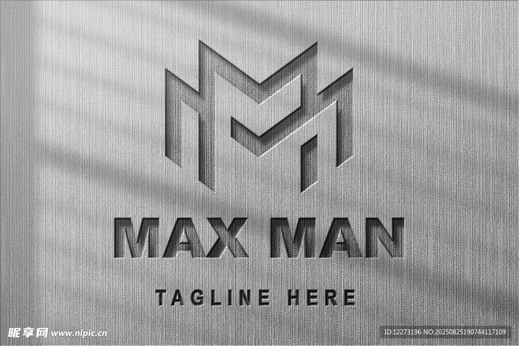 Max Man金属质感标志