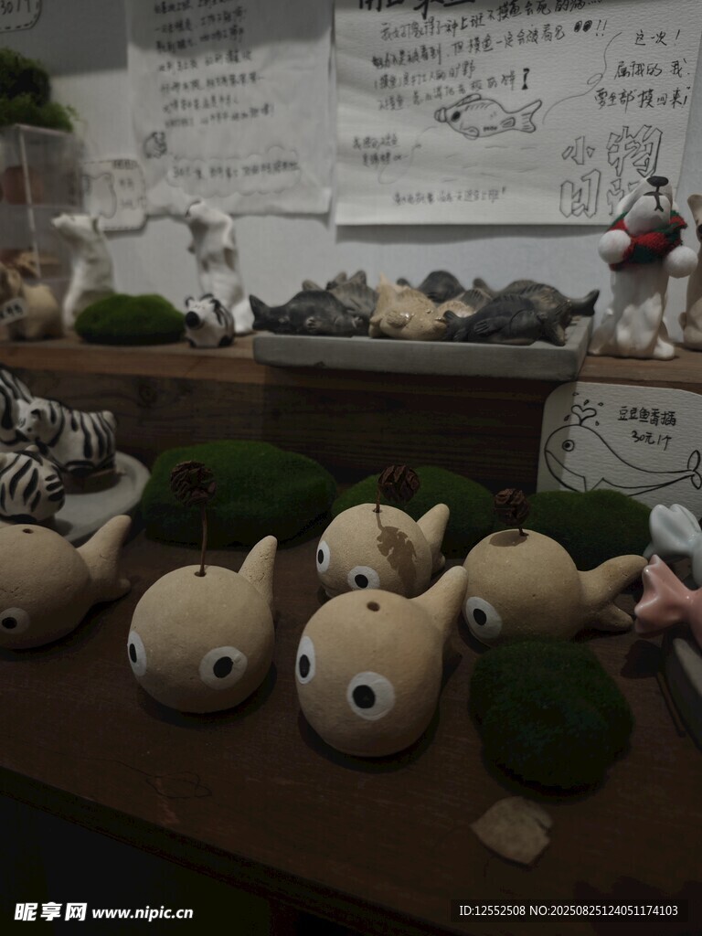 可爱手工玩偶展示