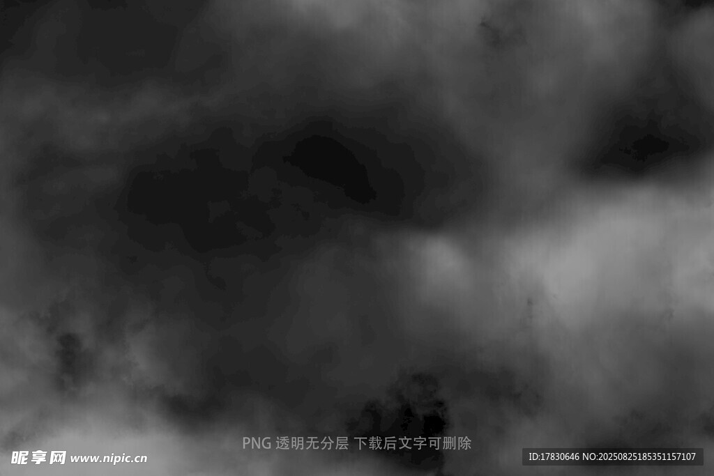 乌云密布的阴沉天空