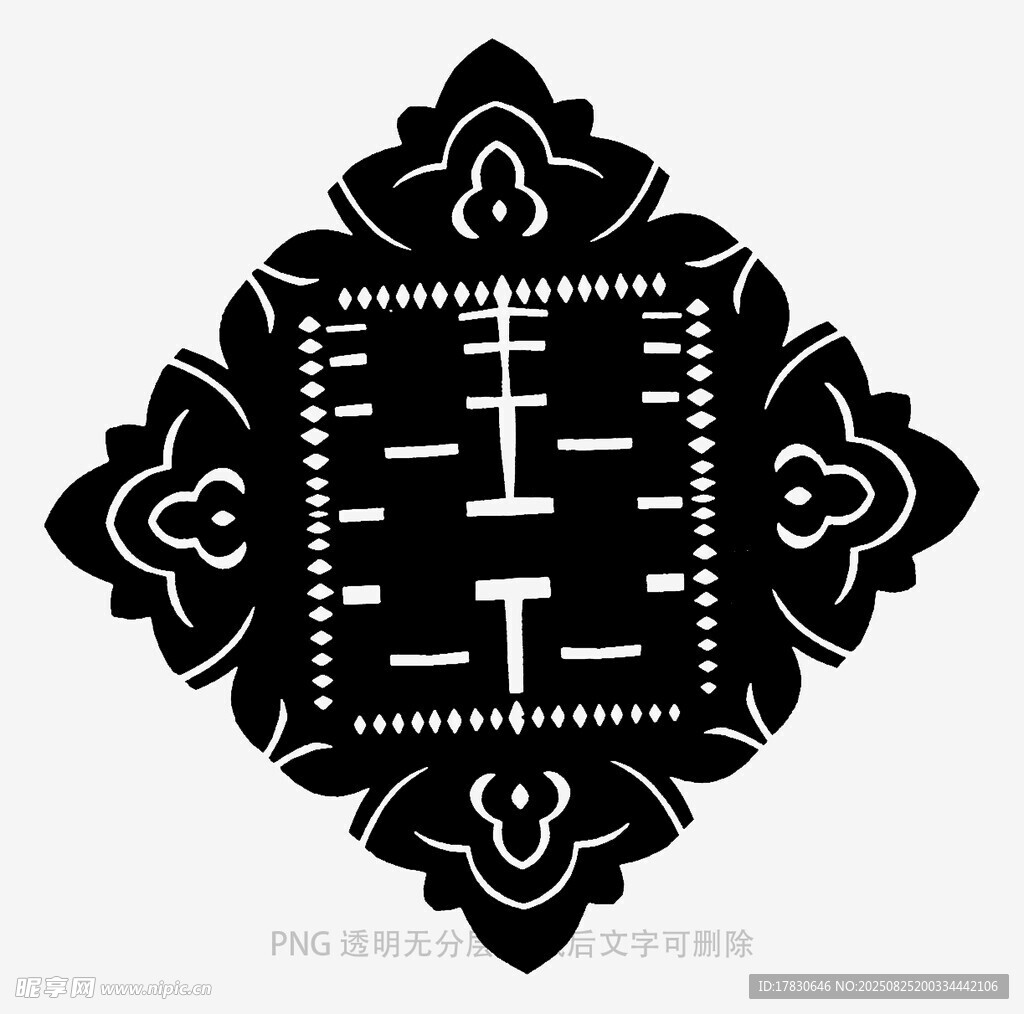 中式传统几何花纹图案