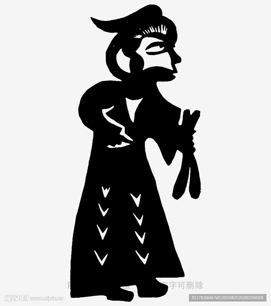 传统戏曲人物剪纸形象