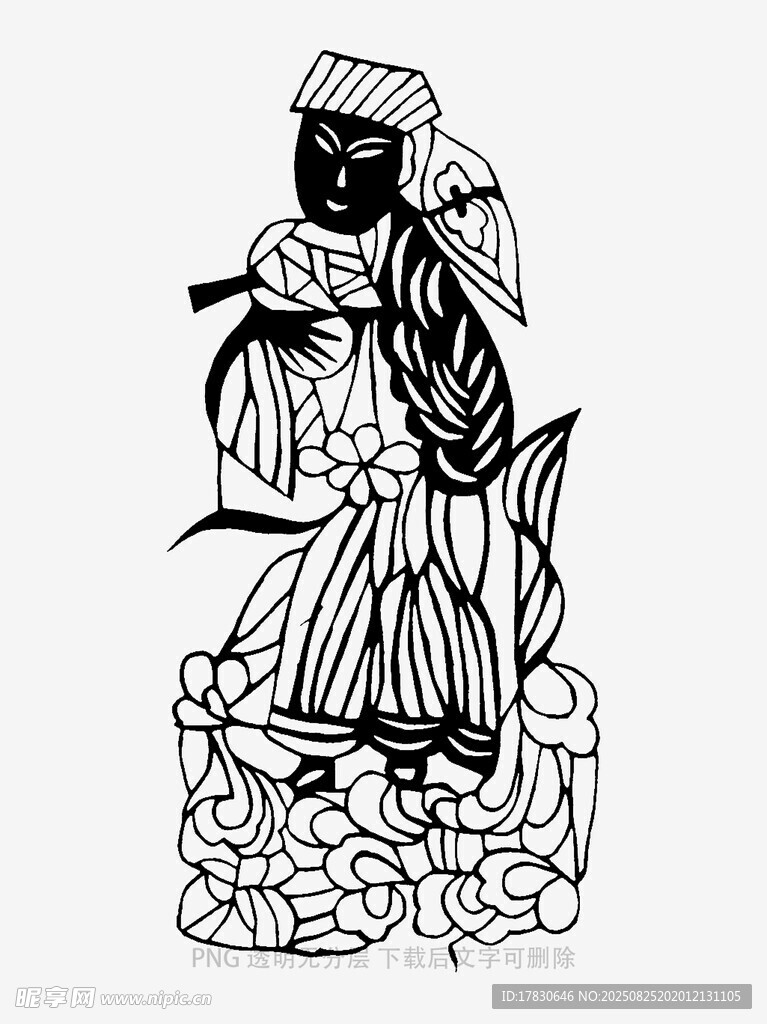 传统服饰人物雕刻艺术