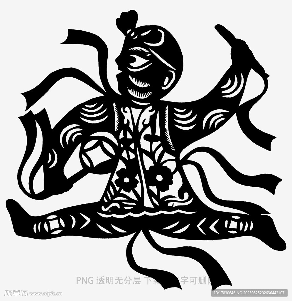 传统皮影人物造型