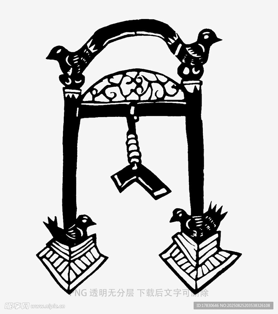 传统中式牌坊图案设计