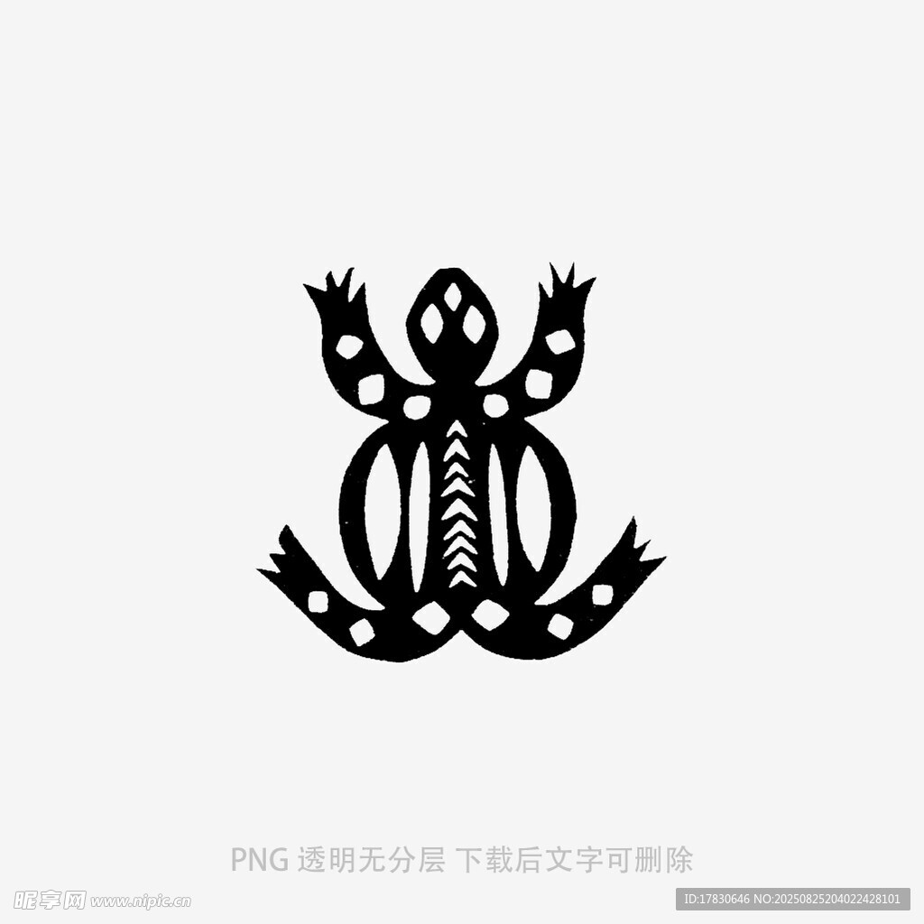 抽象龟形图案设计