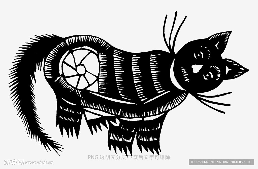 黑猫图案设计