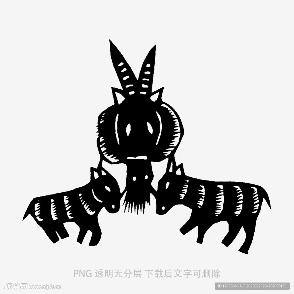 传统皮影戏中的动物造型