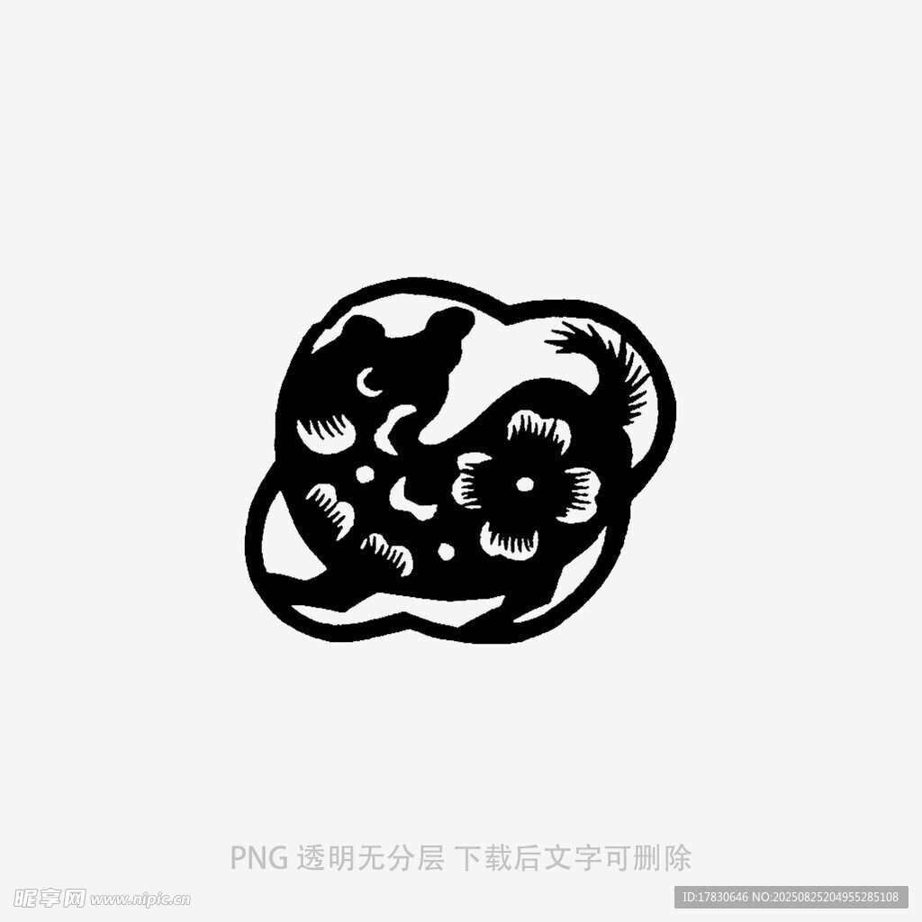 抽象黑色图案