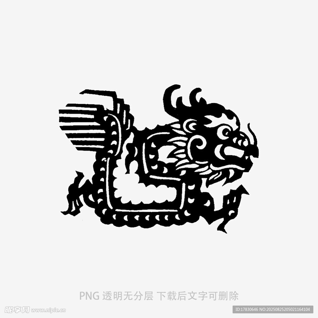 传统神秘兽形图案
