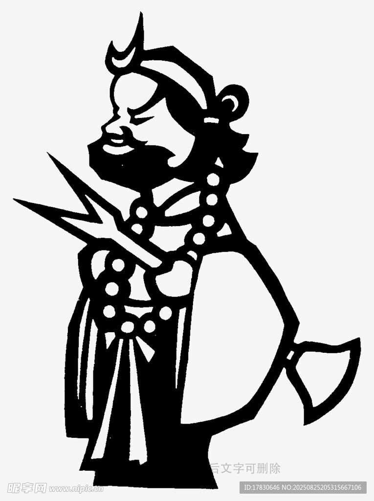 古代武将形象插画