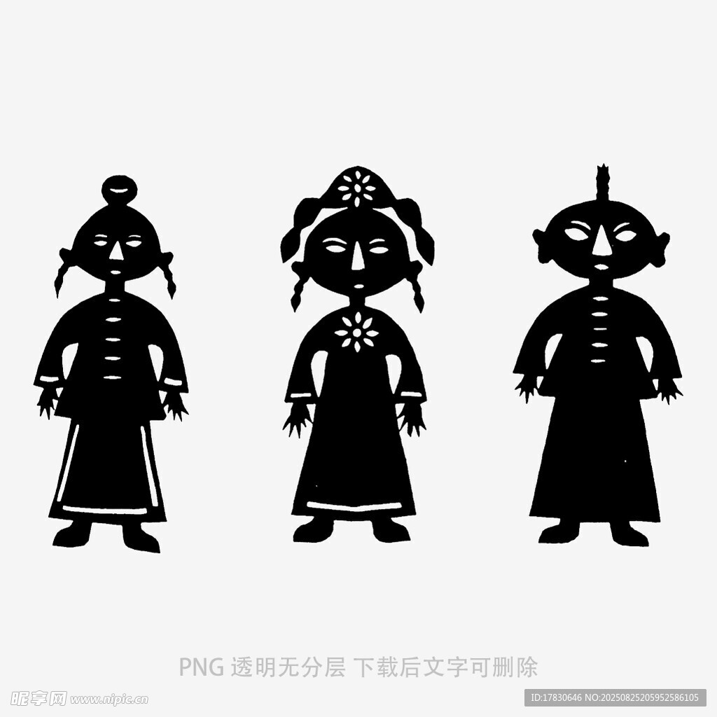 传统戏曲人物剪影