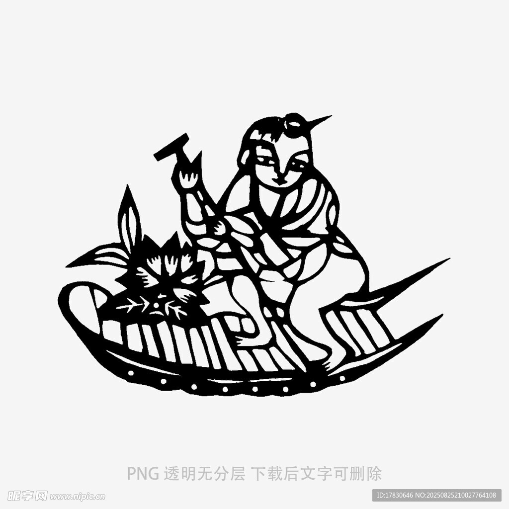 古人泛舟图