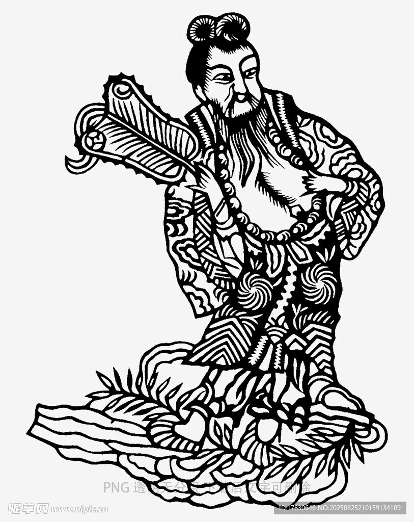 八仙之一汉钟离形象