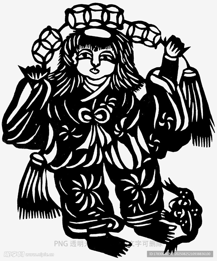 传统戏曲人物形象插画