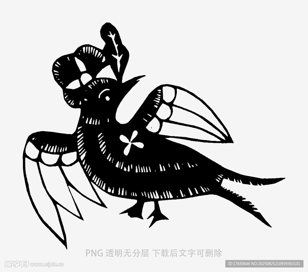 复古风格奇幻昆虫插画