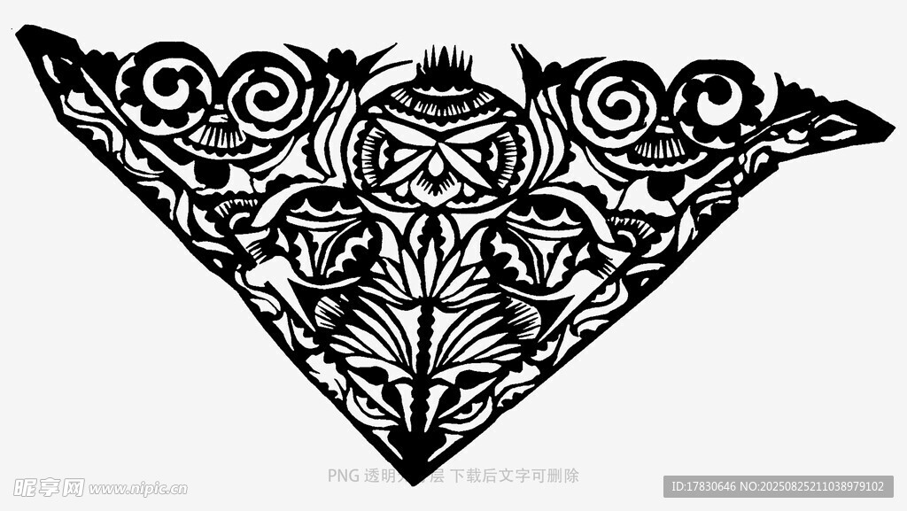 三角花纹饰图案设计