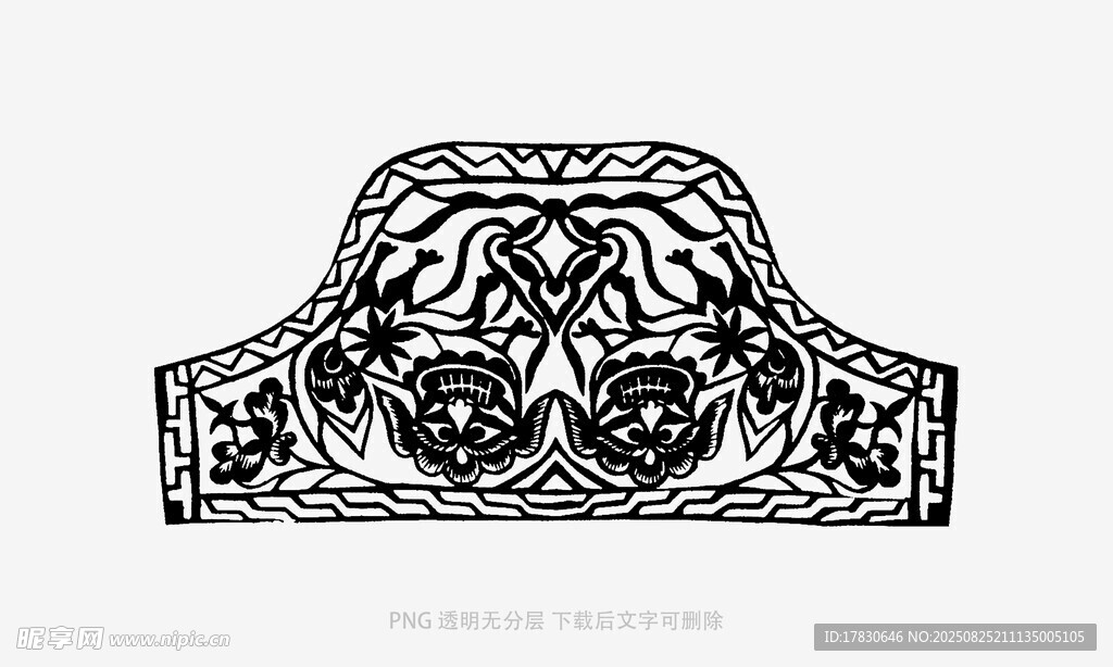 复古精致花纹装饰图案