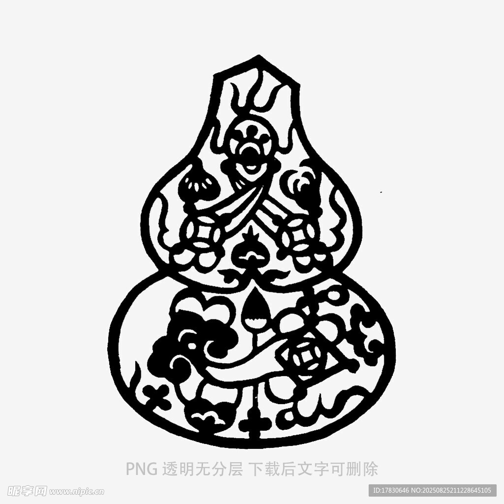 葫芦剪纸图案