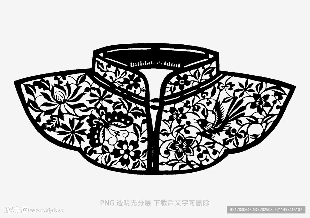 中式刺绣云肩图案设计
