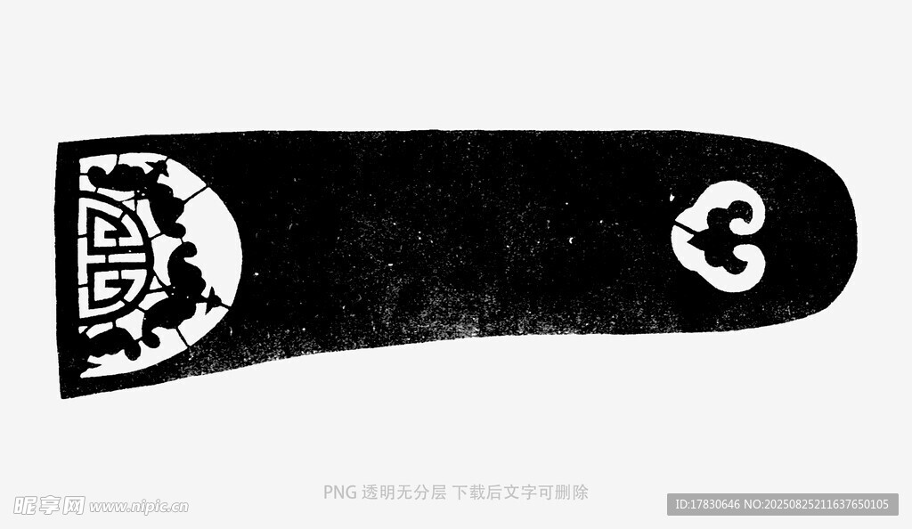 黑色滑板板面图案展示