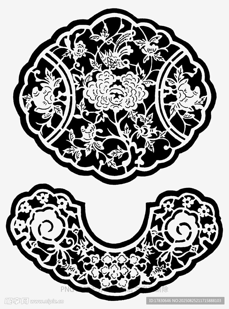 传统中式精美花纹图案