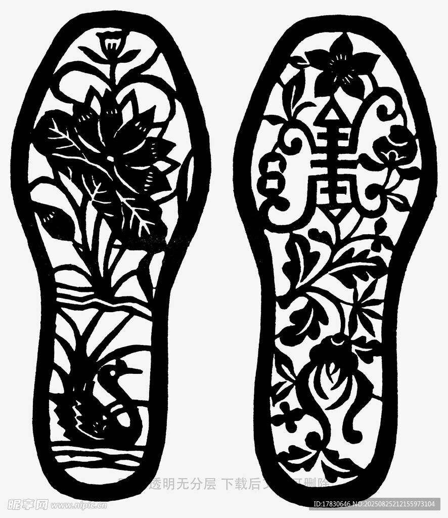 传统花纹鞋垫图案设计