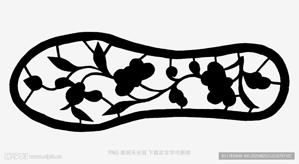 花卉镂空装饰图案