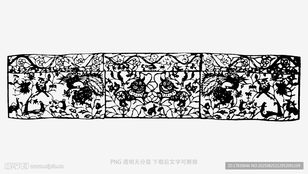 黑白花纹图案