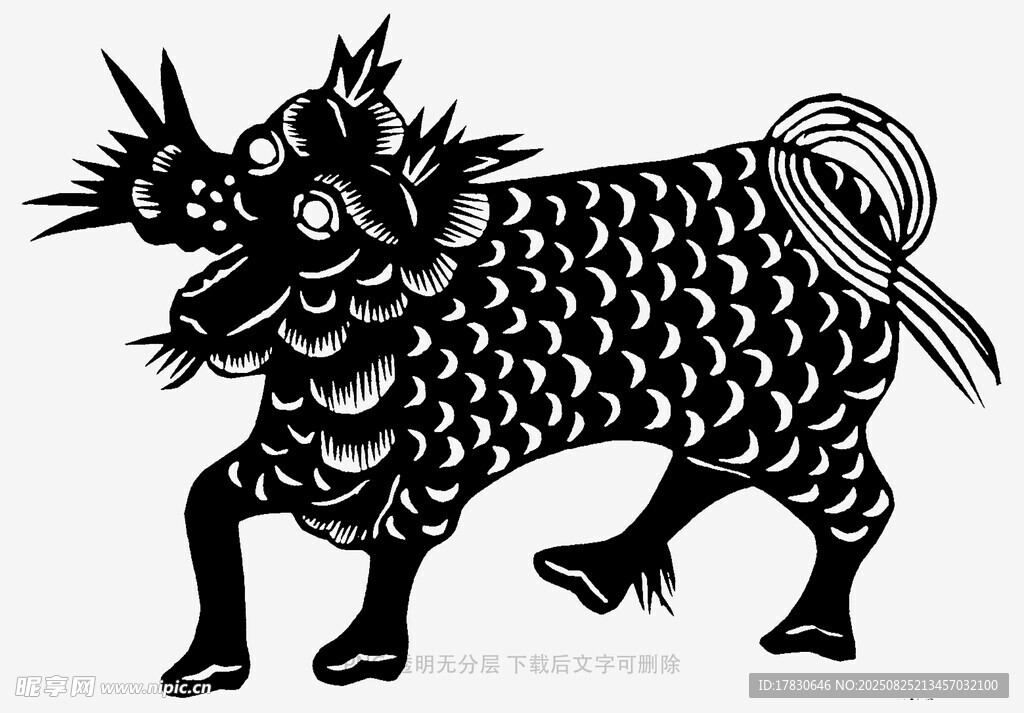 传统麒麟图案