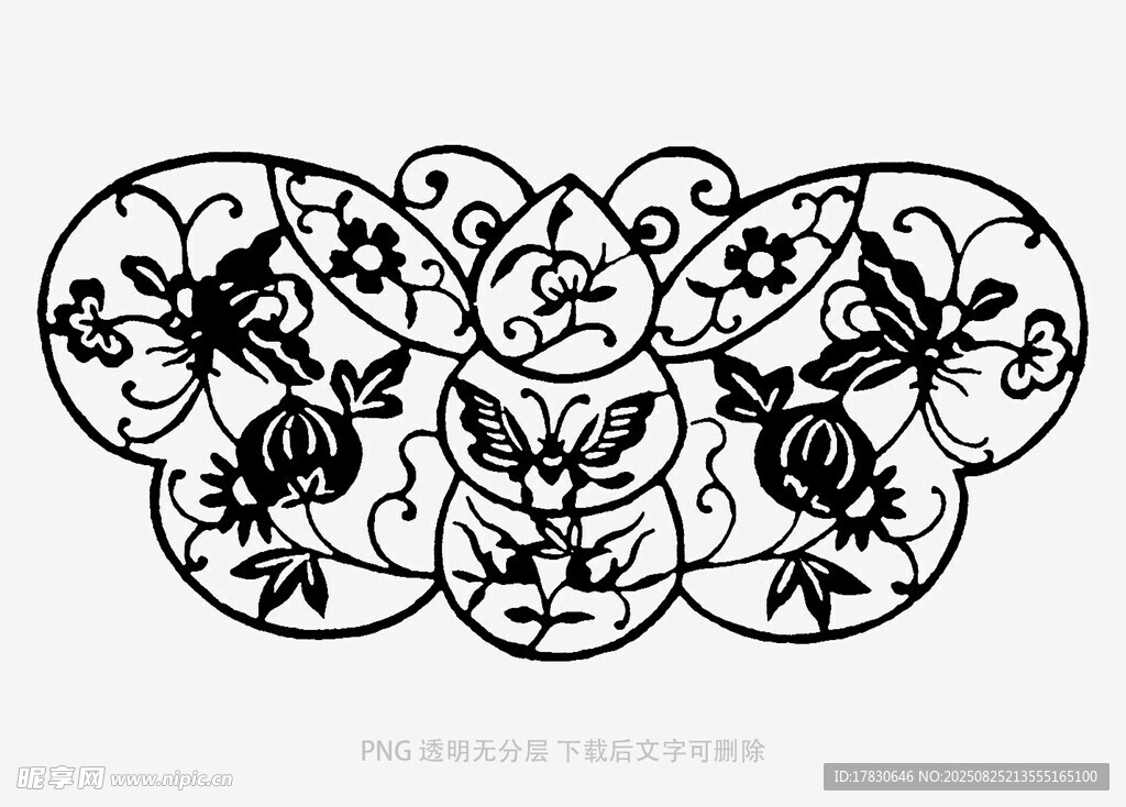 精致花卉镂空图案设计