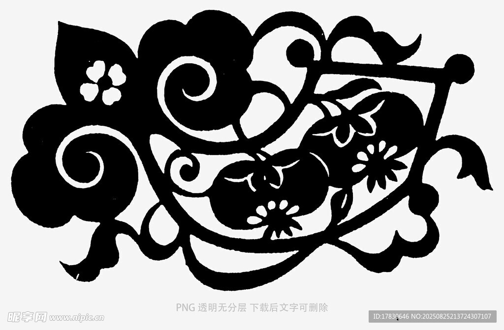 传统剪纸风格的精美图案