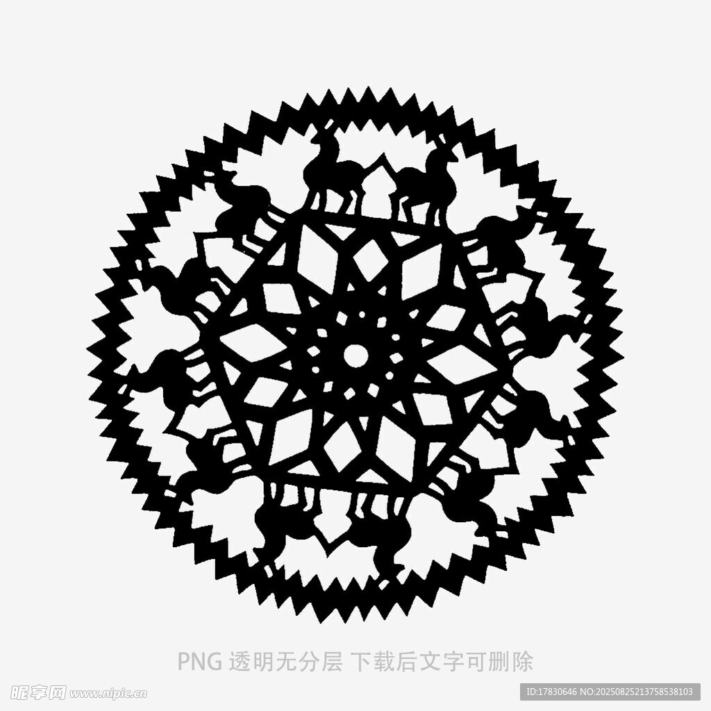 黑色齿轮图案设计元素