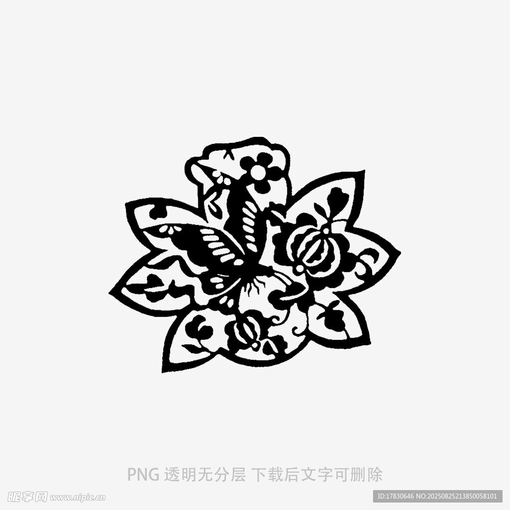 传统中式花卉图案设计