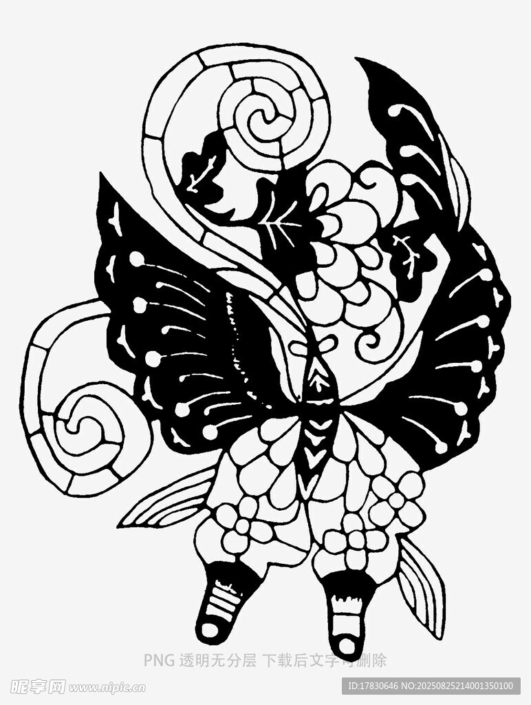蝴蝶精灵插画