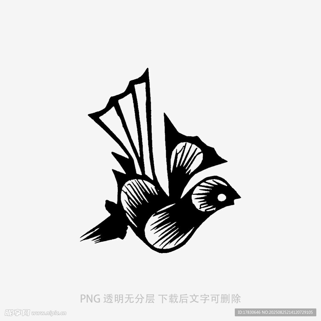 抽象飞鸟图案设计