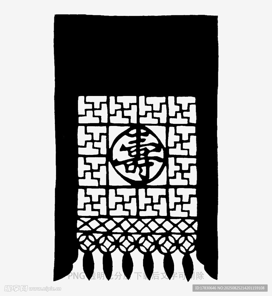 中式传统镂空福字装饰挂饰