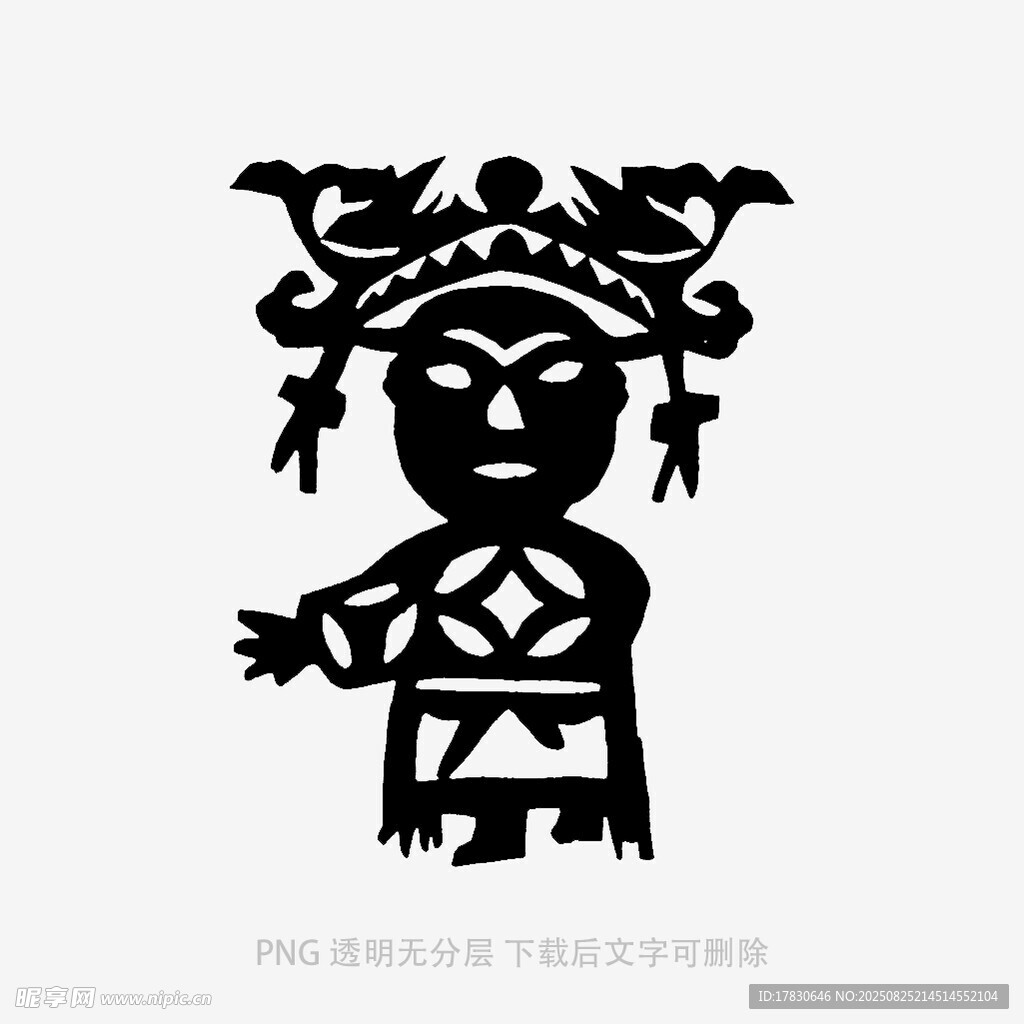 传统戏曲人物剪纸形象