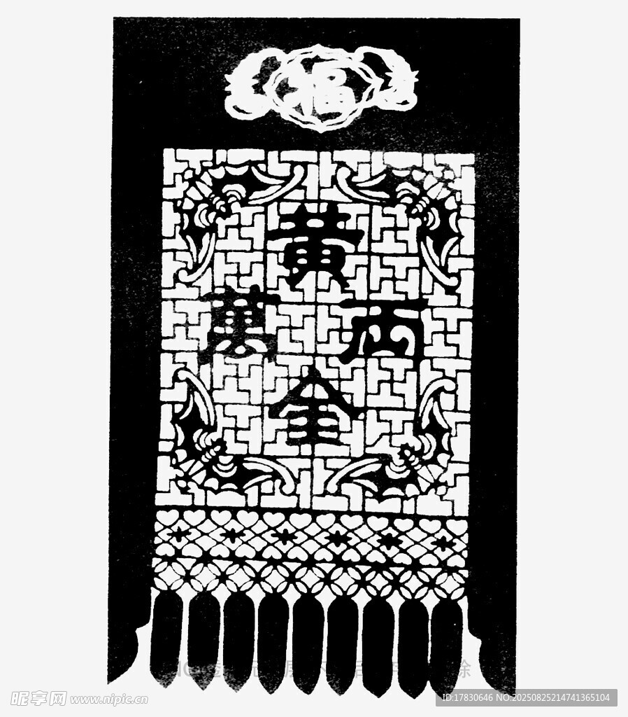 黄历金箔剪纸挂饰