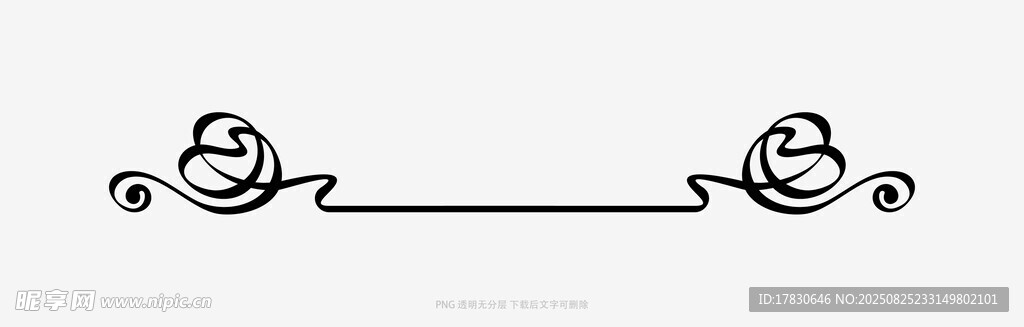卡通双鸟装饰线条图案