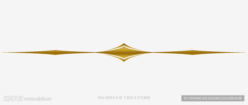 金色简约装饰线条图案