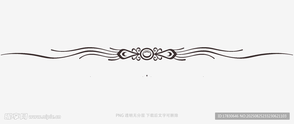 简约装饰性花纹线条图案