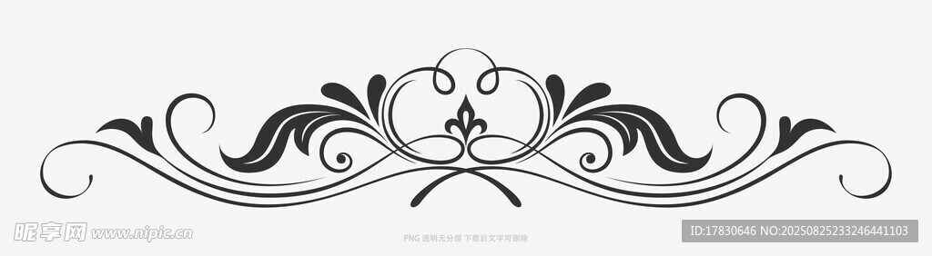 优雅复古花纹装饰图案