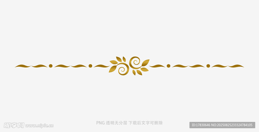 金色花纹边框装饰图案