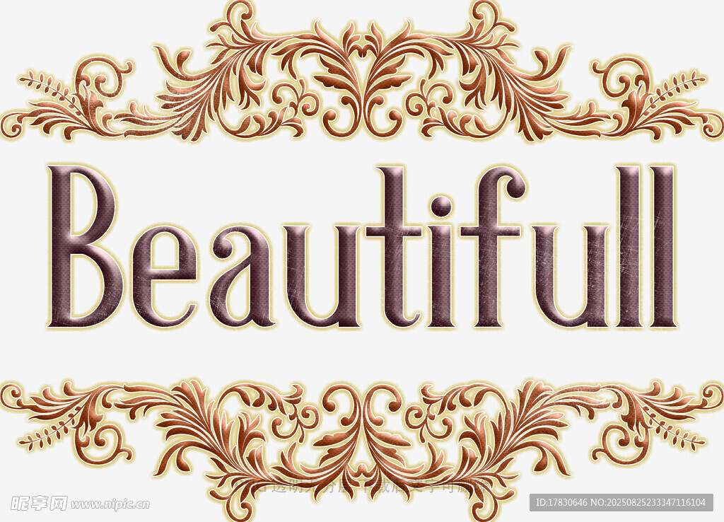 精美装饰字体Beautiful