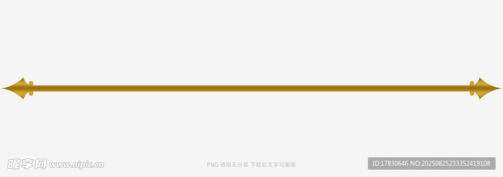 金色装饰线条