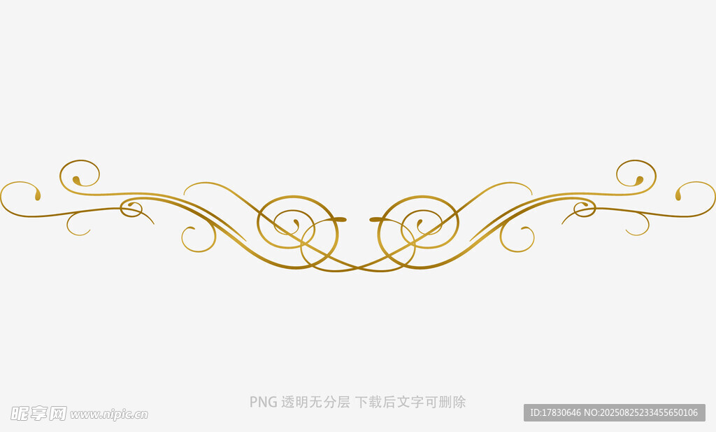 金色花纹装饰图案
