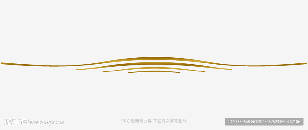 金色装饰线条