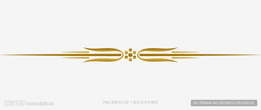 金色装饰线条图案