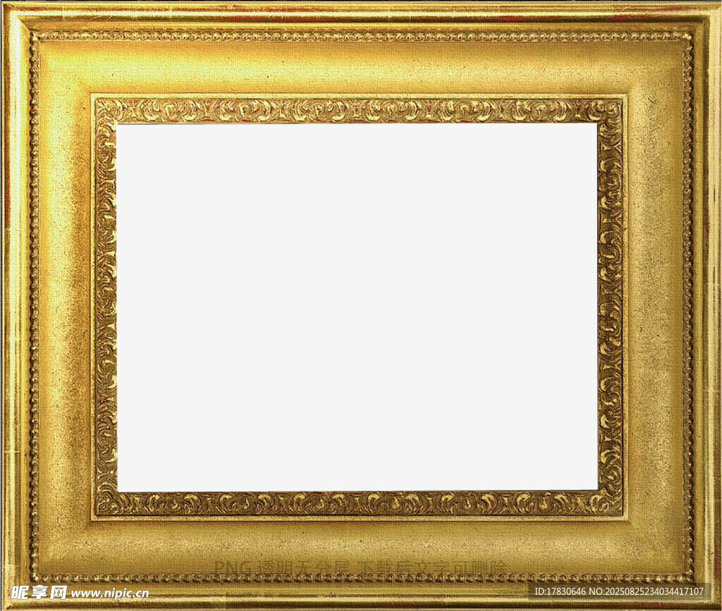 金色精美画框待填充画面